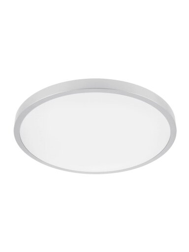 ATOL LED lubinis šviestuvas (32W, 2560lm, 3000K, sidabrinis, apvalus) GTV LD-ATOL32W-WW-02