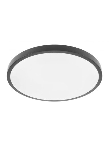 ATOL LED lubinis šviestuvas (32W, 2560lm, 4000K, juodas, apvalus) GTV LD-ATOL32W-NW-10