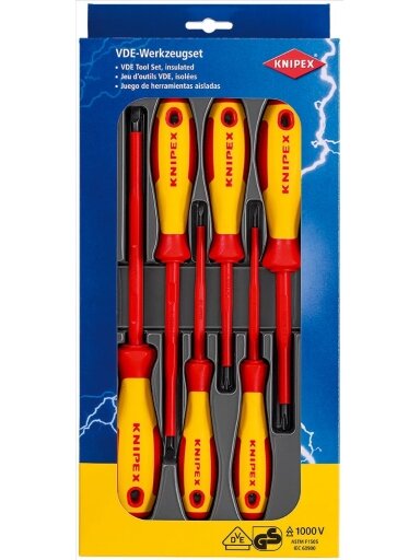 Atsuktuvų rinkinys Knipex 00 20 12 V01 (6 vnt., 1000V) Atsuktuvų rinkinys Knipex 00 20 12 V01 (6 vnt., 1000V)