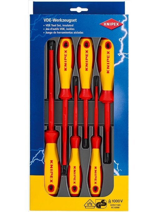 Atsuktuvų rinkinys Knipex 00 20 12 V01 (6 vnt., 1000V) Atsuktuvų rinkinys Knipex 00 20 12 V01 (6 vnt., 1000V)