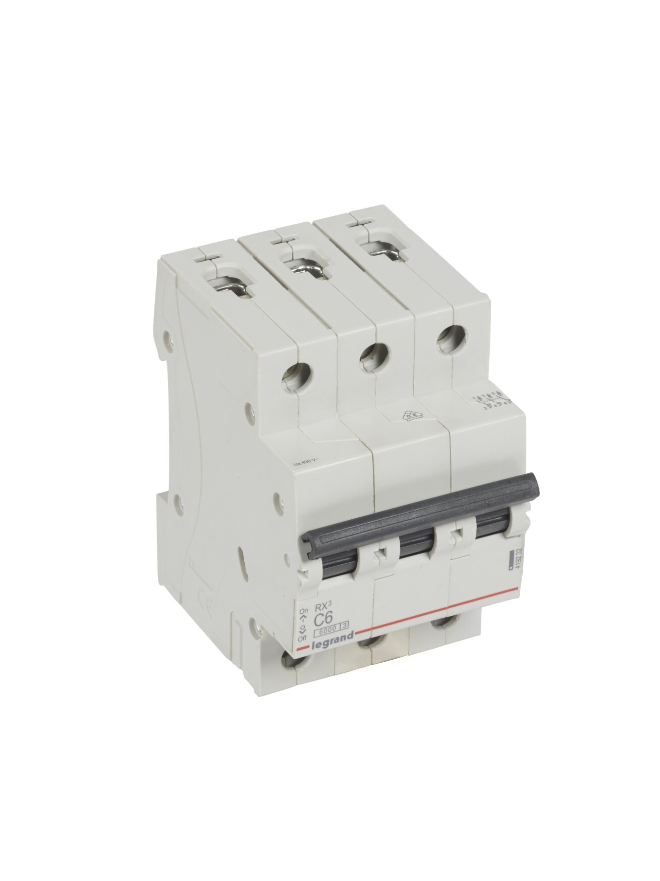 Automatinis jungiklis MCB RX3 Legrand 419232 (6A, 3P, 400V, 6kA) Automatinis jungiklis MCB RX3 Legrand 419232 (6A, 3P, 400V, 6kA)