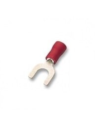AU presuojama izoliuota šakutė M3 (1,5 mm², raudona) AU presuojama izoliuota šakutė M3 (1,5 mm², raudona)