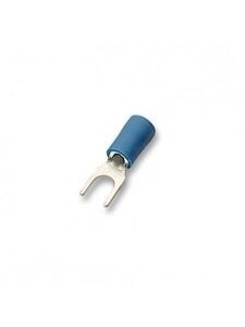 AU presuojama izoliuota šakutė M6 (2,5 mm², mėlyna)