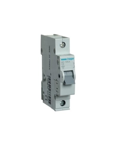 Automatinis jungiklis Hager MC106 (6A, 1P, 230V, 6kA)