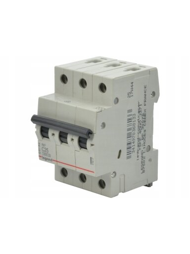 Automatinis jungiklis MCB RX3 Legrand 419237 (25A, 3P, 400V, 6kA)
