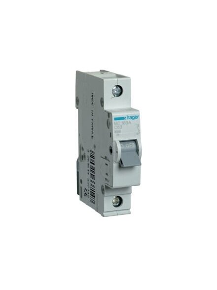 Automatinis jungiklis Hager MC163 (63A, 1P, 230V, 6kA) Automatinis jungiklis Hager MC163 (63A, 1P, 230V, 6kA)
