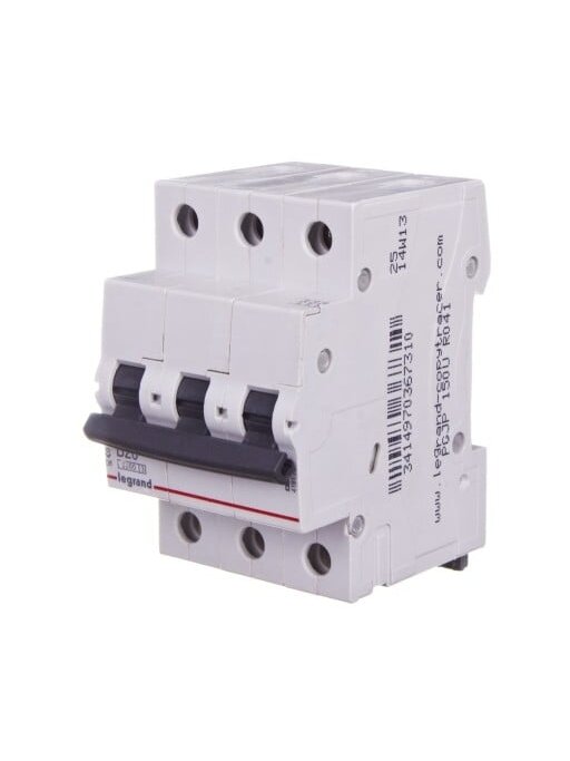 Automatinis jungiklis MCB RX3 Legrand 419236  (20A, 3P, 400V, 6kA)