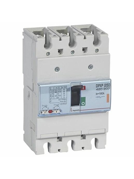 Automatinis jungiklis DPX3 250TM Legrand 420207 (160A, 3P, 25kA)
