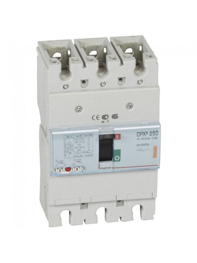 Automatinis jungiklis DPX3 250TM Legrand 420209 (250A, 3P, 25kA) Automatinis jungiklis DPX3 250TM Legrand 420209 (250A, 3P, 25kA)