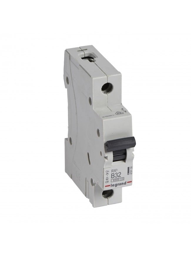 Automatinis jungiklis MCB RX3 Legrand 419139 (32A, 1P, 400V, 6kA) Automatinis jungiklis MCB RX3 Legrand 419139 (32A, 1P, 400V, 6kA)