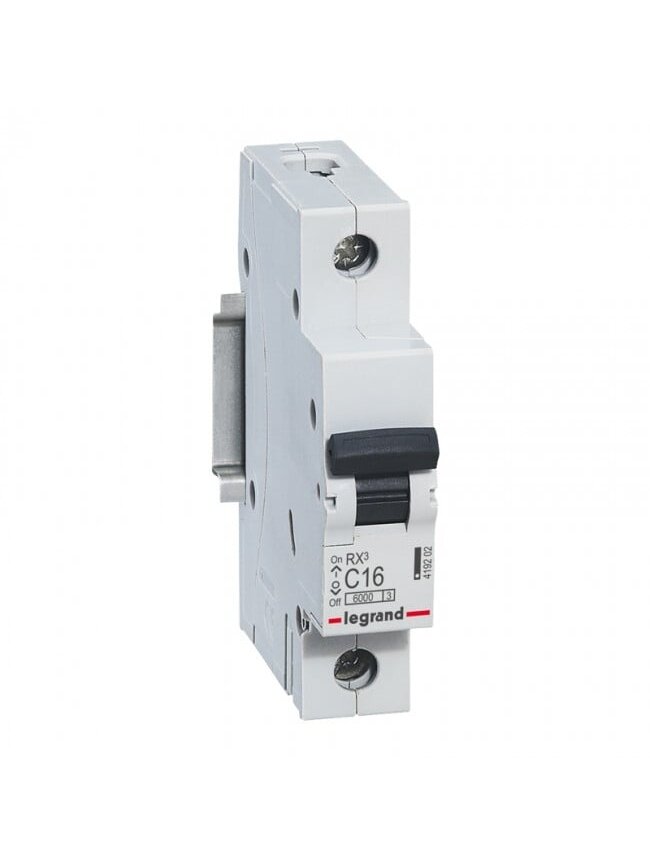 Automatinis jungiklis MCB RX3 Legrand 419202 (16A, 1P, 230V, 6kA) Automatinis jungiklis MCB RX3 Legrand 419202 (16A, 1P, 230V, 6kA)