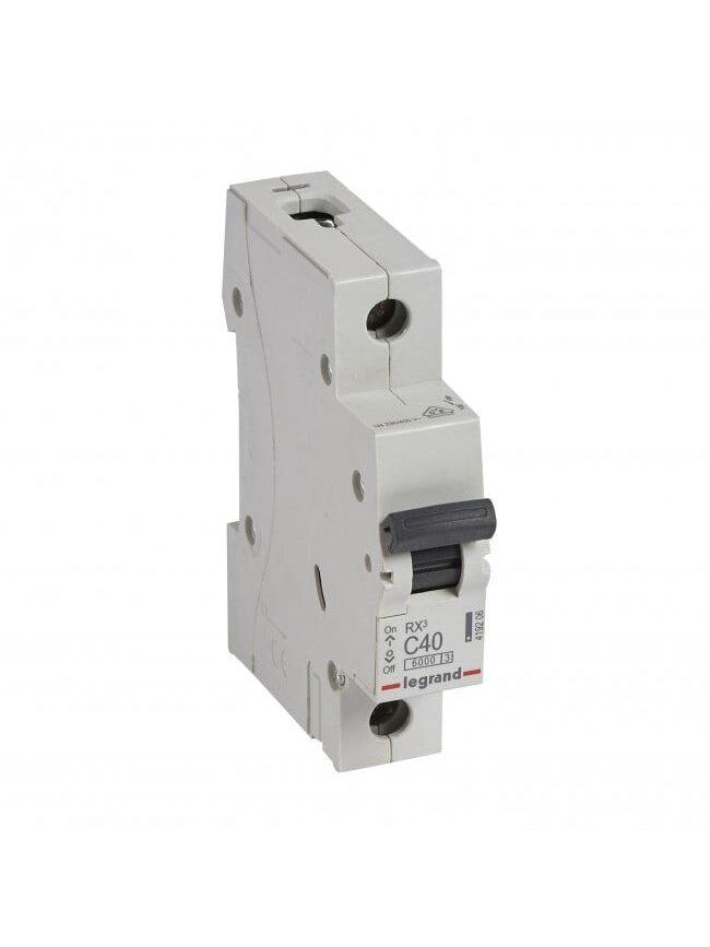Automatinis jungiklis MCB RX3 Legrand 419206 (40A, 1P, 230V, 6kA)