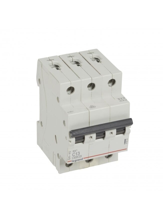 Automatinis jungiklis MCB RX3 Legrand 419234 (13A, 3P, 400V, 6kA) Automatinis jungiklis MCB RX3 Legrand 419234 (13A, 3P, 400V, 6kA)