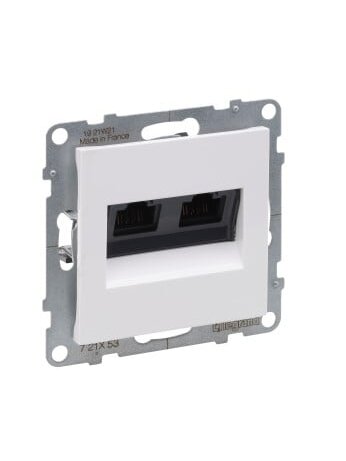 Baltas 2xRJ45 UTP 6 lizdas SUNO Legrand 721153 Baltas 2xRJ45 UTP 6 lizdas SUNO Legrand 721153