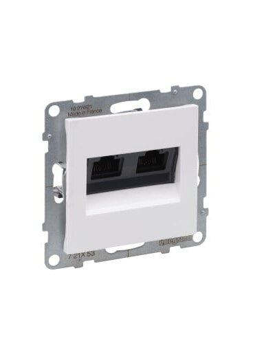 Baltas 2xRJ45 UTP 6 lizdas SUNO Legrand 721153