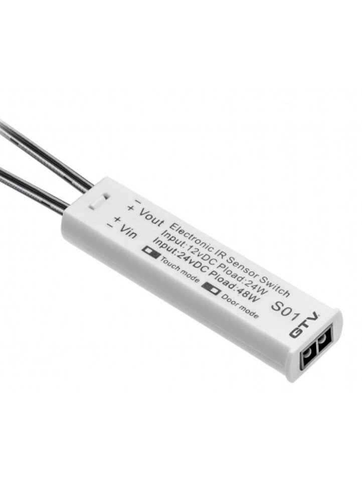 Bekontaktis jungiklis LED juostoms GTV AE-WBBUNI-10DIM (baltas, 12V)