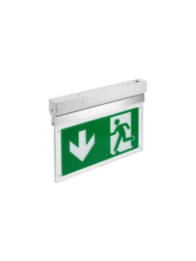 CORSO-3 LED evakuacinis šviestuvas prie sienos (3W, 6400K, IP 20, 900mAh)