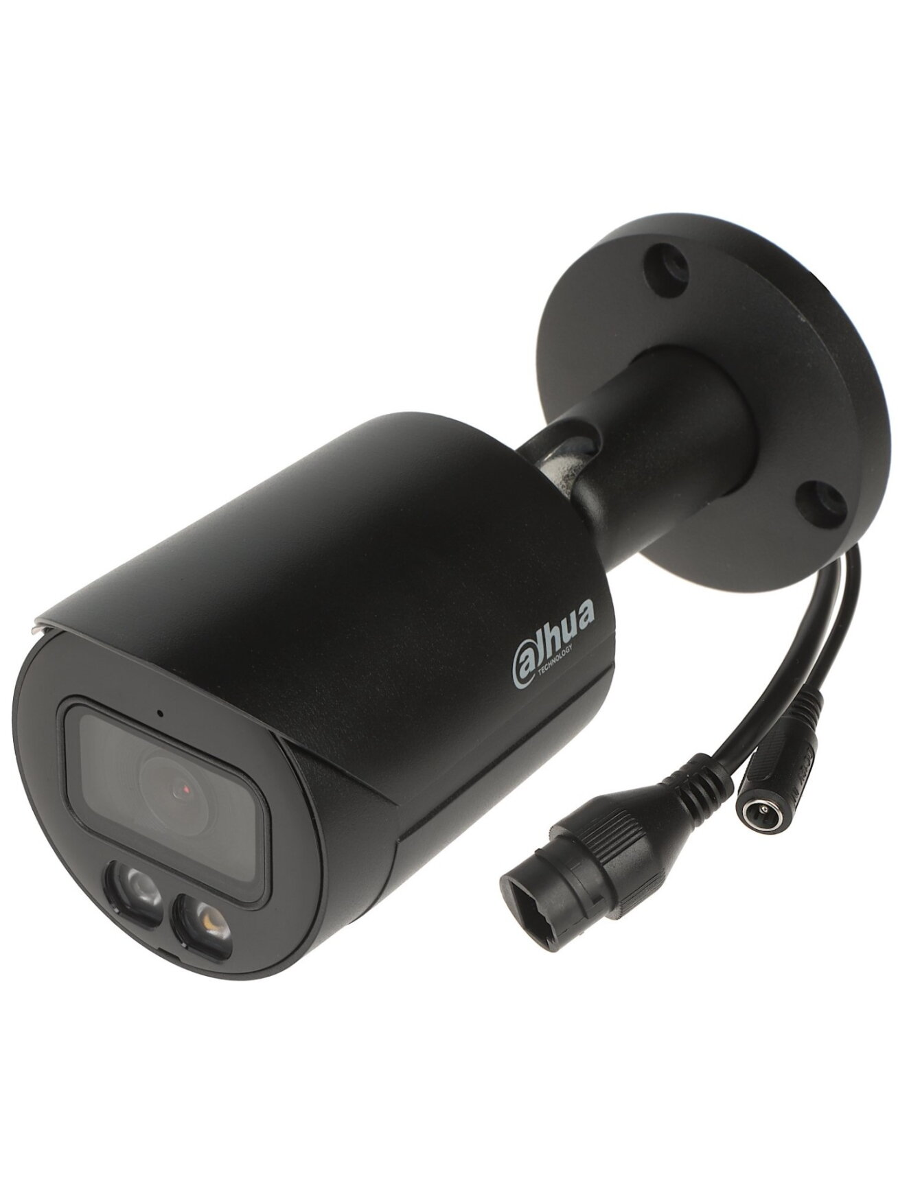 Dahua Bullet IPC-HFW2849S-S-IL-0280B-BLACK F2.8 (Juoda, 8MP 4K UHD, ~104°, IR+balta šviesa 30m, IP67)