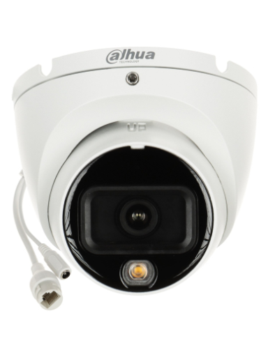 Dahua Dome IPC-HDW1639T-A-IL-0280B-S6 F2.8 (Balta, 6MP, ~110°, IR+balta šviesa 30m, IP67)