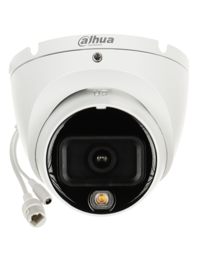 Dahua Dome IPC-HDW1639T-A-IL-0280B-S6 F2.8 (Balta, 6MP, ~110°, IR+balta šviesa 30m, IP67)