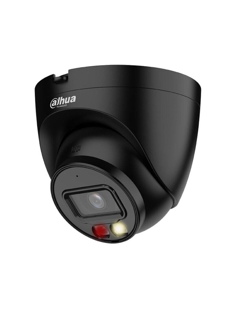 Dahua Dome IPC-HDW1439V-A-IL-0280B (juoda, 4 MP, F2.8, 30m IR + šviesa, IP67)