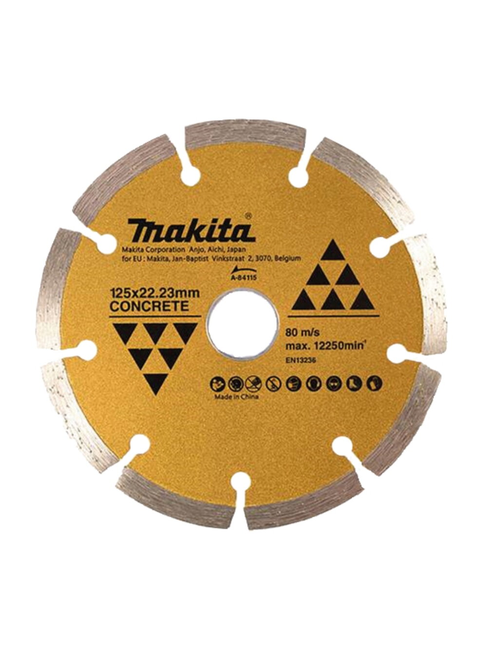 Deimantinis pjovimo diskas Makita A-84115 (125mm, betonui ir plytelėms) Deimantinis pjovimo diskas Makita A-84115 (125mm, betonui ir plytelėms)