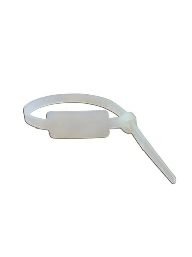 Dirželis kabeliui su vertikale aikštele žymėjimui LEGRAND 032063 180x4.6mm (baltas)