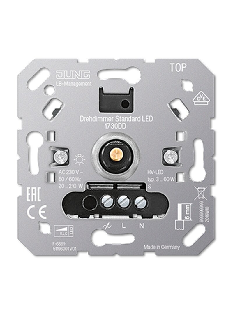 Dimerio mechanizmas LED JUNG 1730DD (3W-60W)