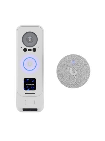 Durų skambučio komplektas Ubiquiti UniFi UVC-G4 Doorbell Pro Kit-White (Baltas) Durų skambučio komplektas Ubiquiti UniFi UVC-G4 Doorbell Pro Kit-White (Baltas)