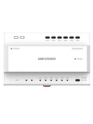 Dviejų laidų vaizdo/garso skirstytuvas Hikvision DS-KAD706-S