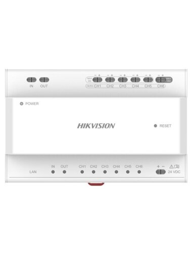 Dviejų laidų vaizdo/garso skirstytuvas Hikvision DS-KAD706Y