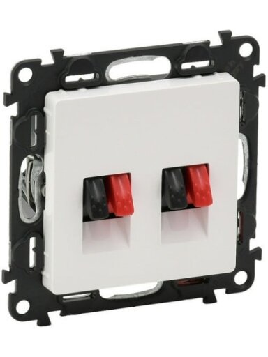 Dvigubas audio lizdas Valena Life Legrand 753178 (baltas)