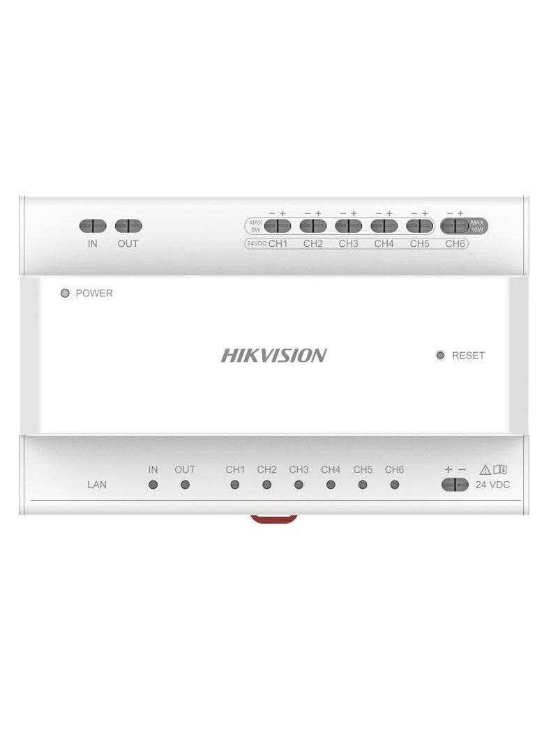 Dviejų laidų vaizdo/garso skirstytuvas Hikvision DS-KAD706Y-P