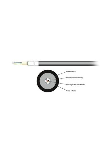 EFB Infralan optinis kabelis (8 skaidulų, single mode, 9/125, G657A1)