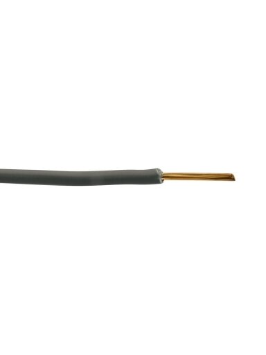 Elpar H07V-U (YDY) 1x10 mm2 vienagyslis laidas (monolitinis, juodas, 1 m)