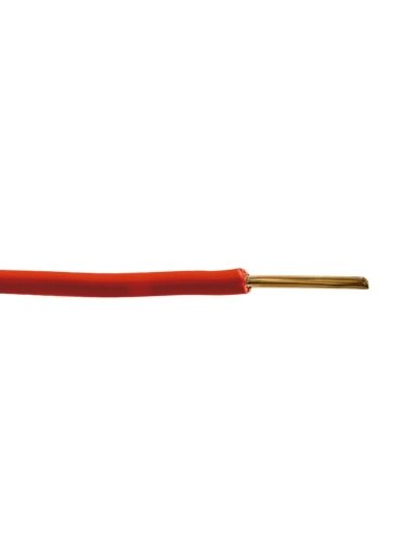 Elpar H07V-U (YDY) 1x2.5 mm2 vienagyslis laidas (monolitinis, raudonas, 1 m)