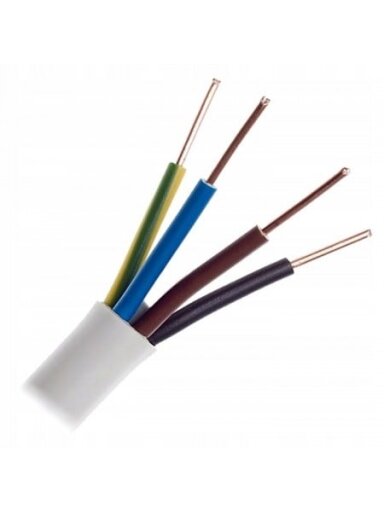 Elpar maitinimo kabelis 4x1.5 NYM (1m)
