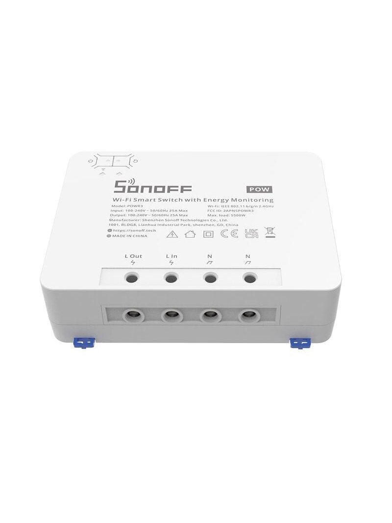 Energijos kontroleris su ribojimo funkcija SONOFF POWR3 WiFi Smart