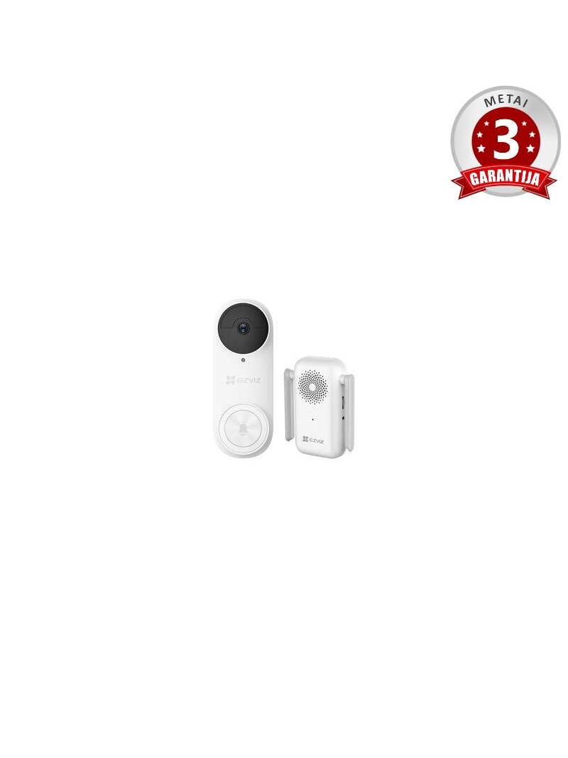 EZVIZ belaidis lauko durų skambutis CS-DB2 (5 MP) EZVIZ belaidis lauko durų skambutis CS-DB2 (5 MP)