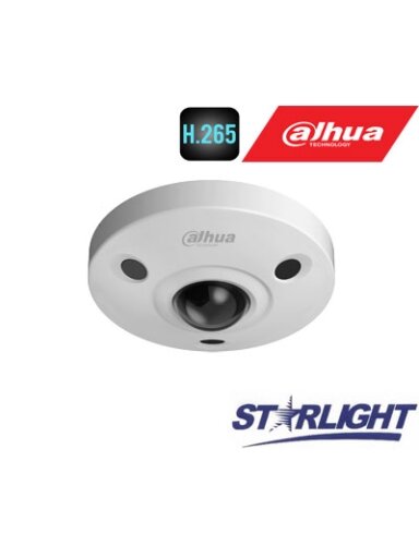 FishEye 360° 4K IP kam.12MP(4000x3000) STARLIGHT STARVIS sensor. 25fps, H.265, IR, IP67, IK10, PoE