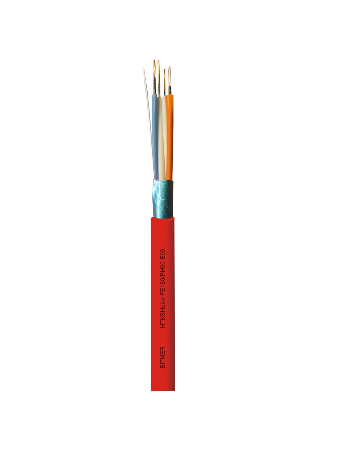 Gaisrinis ekranuotas nedegus kabelis Bitner HTKSHekw FE180/Ph90 E90 2x2x0.8mm Gaisrinis ekranuotas nedegus kabelis Bitner HTKSHekw FE180/Ph90 E90 2x2x0.8mm