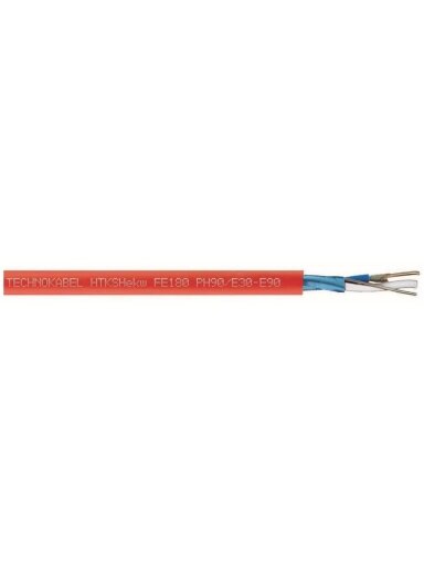 Gaisrinis nedegus kabelis Technokabel HTKSHekw FE180/Ph90 E30-E90 1x2x1.4mm (100m, B2ca, s1a, d0, a1, ekranuotas)