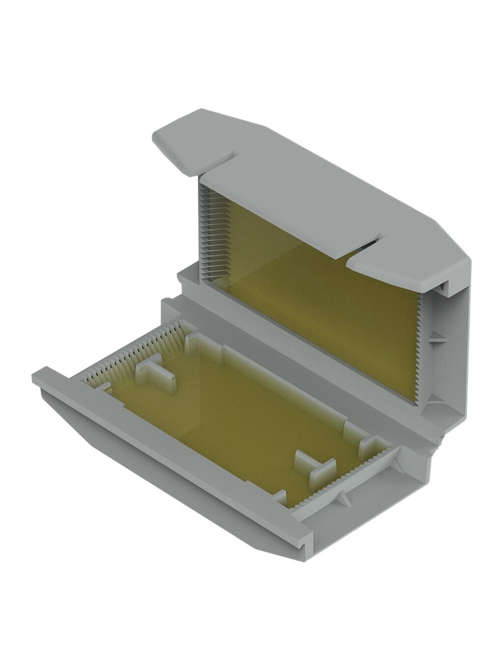 Gelinė sujungimo dėžutė Wago 207-1372 (IPX8, 32,7x17,8x56,9 mm, pilka)
