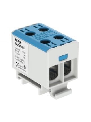 Gnybtas OTL50-2 Morek MAA2050B10 (mėlyna, 2x1.5-50mm2, Al/Cu, 1000V)