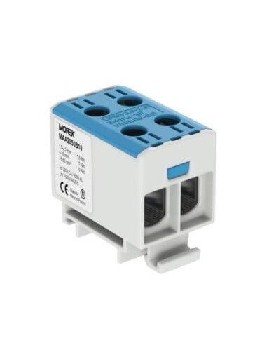 Gnybtas OTL50-2 Morek MAA2050B10 (mėlyna, 2x1.5-50mm2, Al/Cu, 1000V)