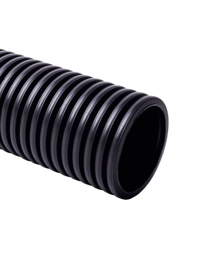 Gofruotas vamzdis 40mm (behologenų, juodas, 50m, 750 N/5 cm, D40) GLOB-EL GL502UVW