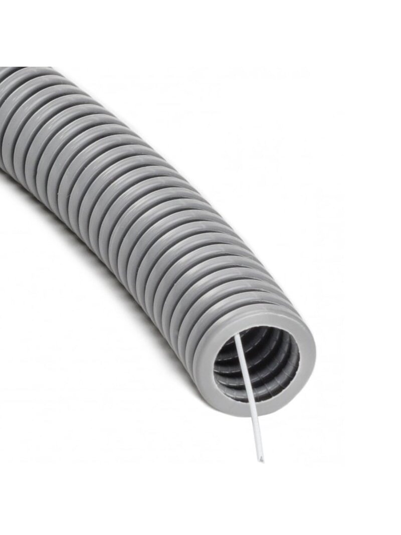 Gofruotas vamzdis su viela 32mm (behologenų, pilkas, 50m, 750 N/5 cm, D32) GLOB-EL GL401 Gofruotas vamzdis su viela 32mm (behologenų, pilkas, 50m, 750 N/5 cm, D32) GLOB-EL GL401