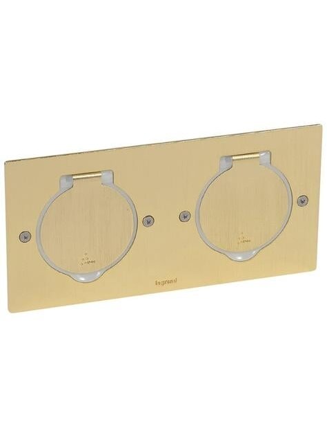 Grindinė dėžė 4mod. Legrand 089712 (šlifuoto aukso) Grindinė dėžė 4mod. Legrand 089712 (šlifuoto aukso)