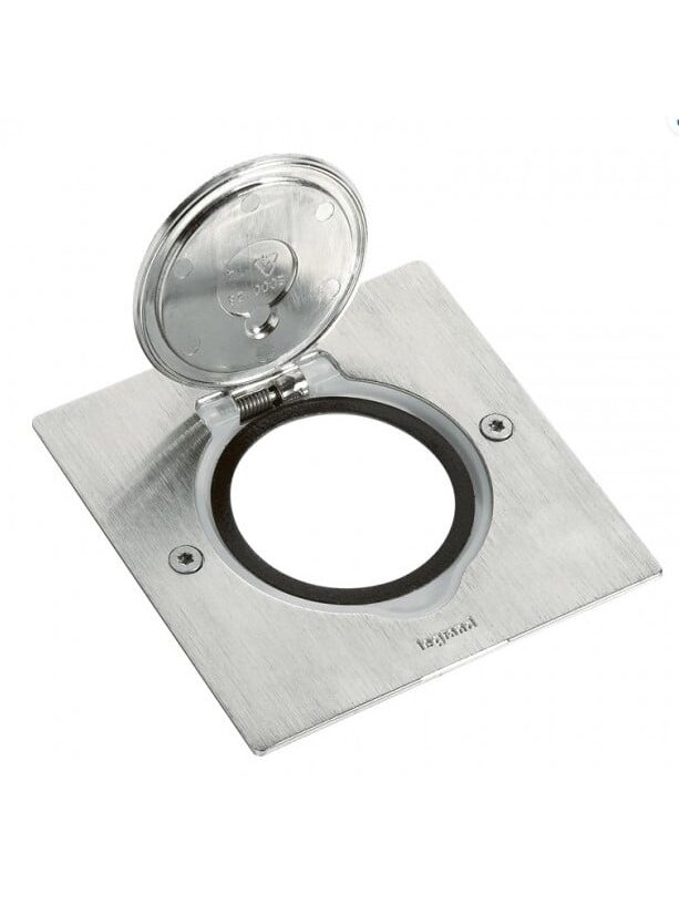 Grindinės dėžutės apdaila 2 mod. Legrand 089700 (nerūdijančio plieno) Grindinės dėžutės apdaila 2 mod. Legrand 089700 (nerūdijančio plieno)