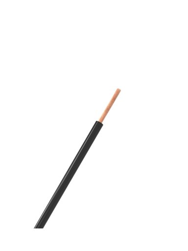 H07V-K (LgY) 1x4 mm2 vienagyslis laidas ELPAR (daugiavielis, juodas, 1 m)